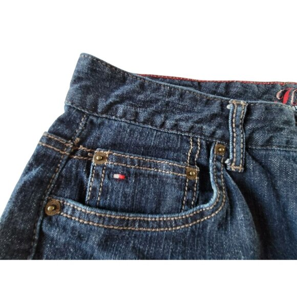 Tommy Hilfiger Jeans Hope Womens Size 14 R Cotton Dark Wash JH792 - Picture 2 of 4